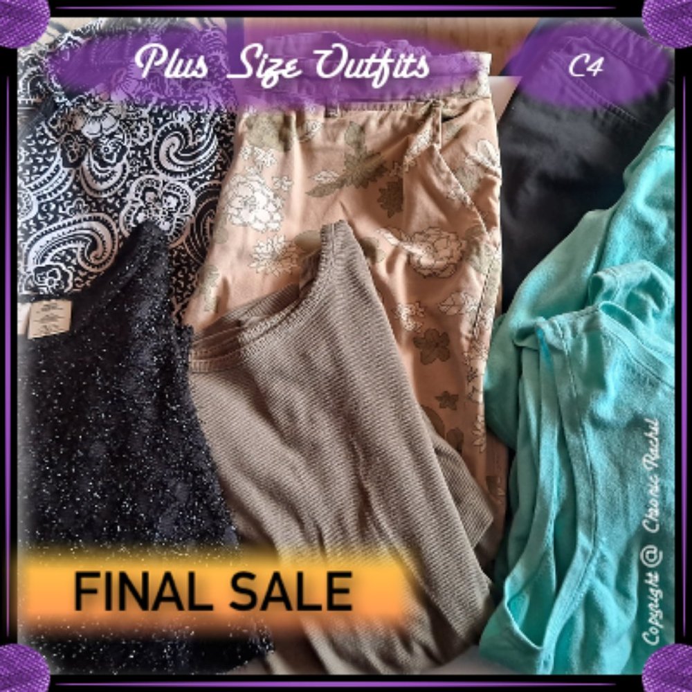 7-Piece Plus Size Blouse & Capris Collection - Picture 1 of 11